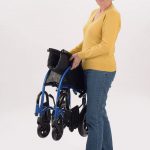 כיסא גלגלים העברה Strongback קל עם ידיות מתרוממות